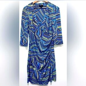 Laundry by Shelli Segal Dress, Midi Length, Multi Color, Women’s Size Medium